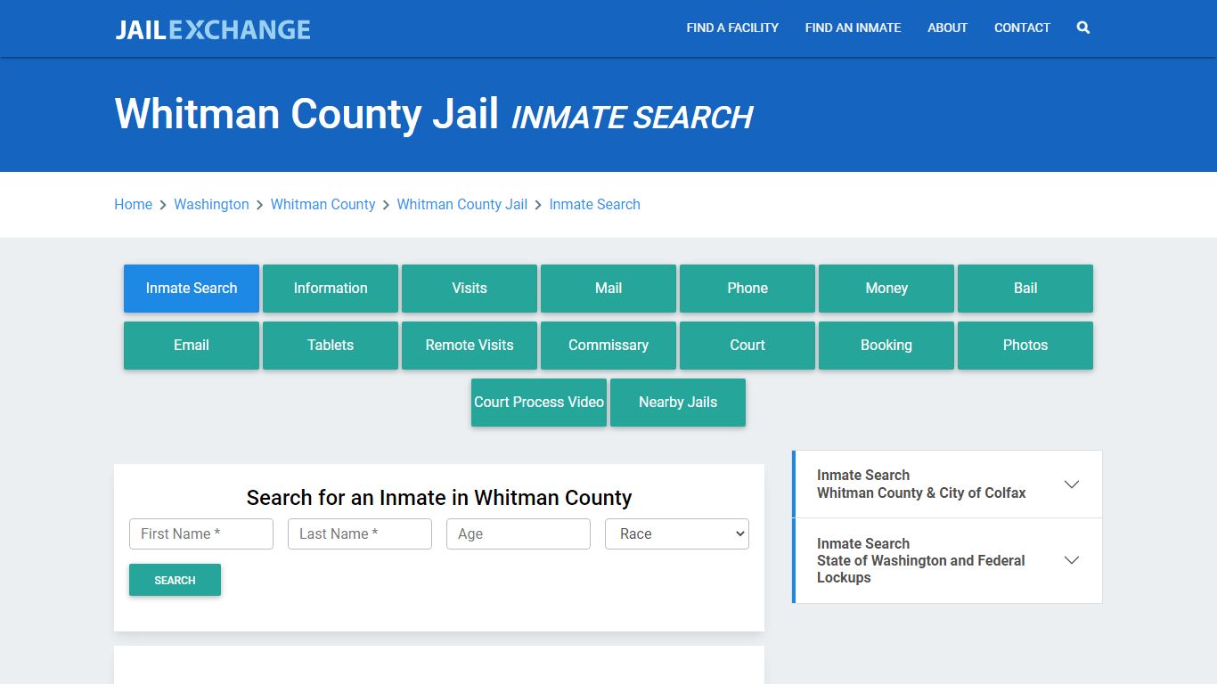 Whitman County Jail, WA Inmate Search: Roster & Mugshots